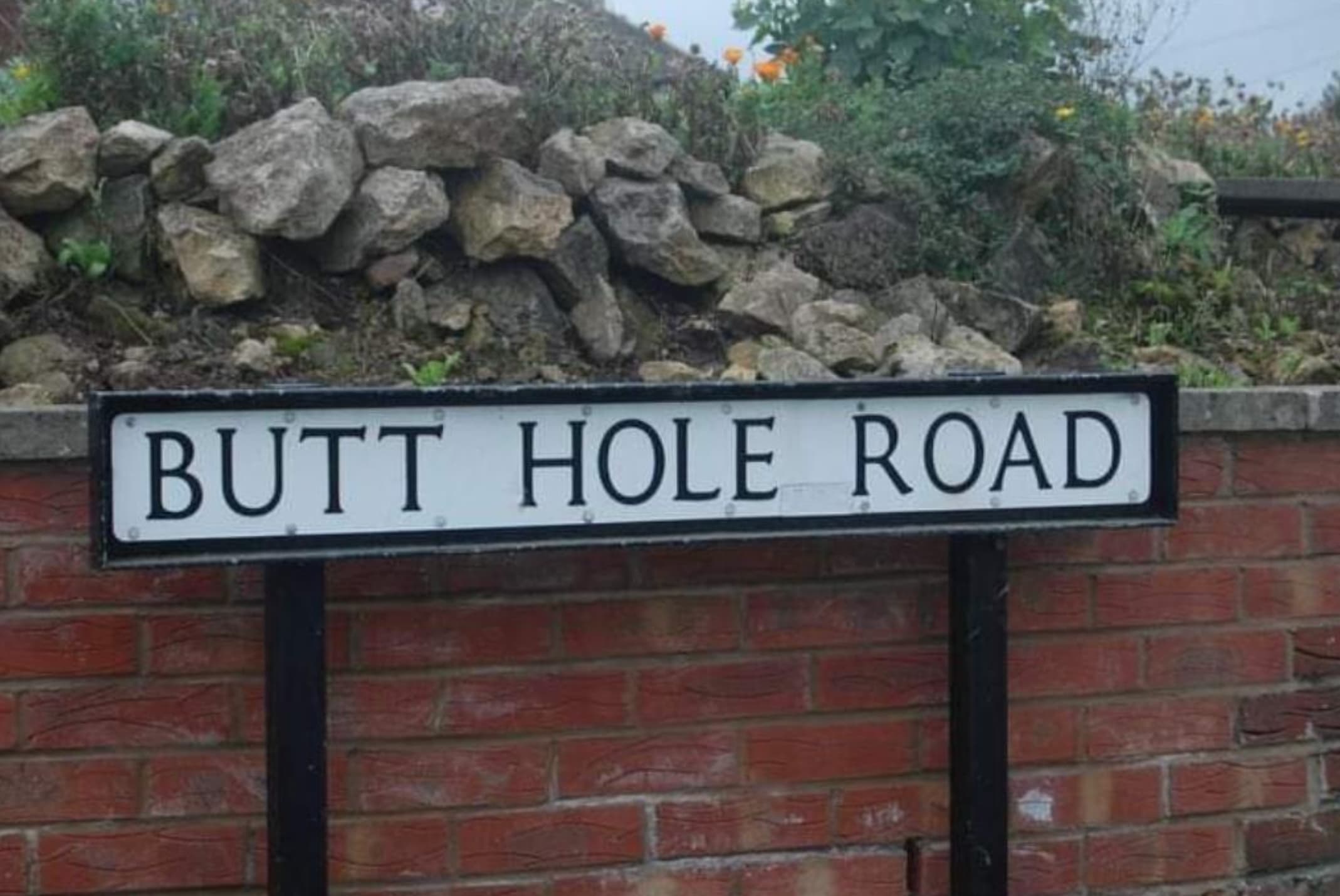 funny place names - Butt Hole Road